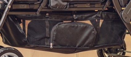 The Compass Trio Triplet Stroller is Equipped With Ample Under-Seat Storage Space