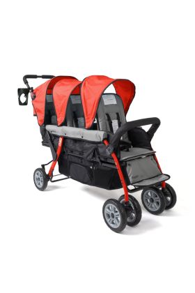 Gaggle Compass Trio 3 Seat Triple Stroller in Red