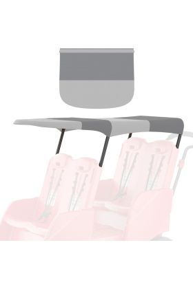 Gaggle Parade 4 Roof Canopy, Gray Striped