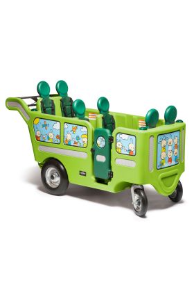 Gaggle 6 Seater Buggy Stroller for Child Care Centers, Green