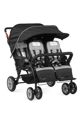 Gaggle Compass Quad 4 Seat Stroller, Black