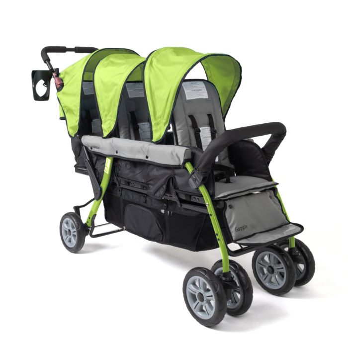 Gaggle Compass Trio 3 Seat Triple Stroller in Green