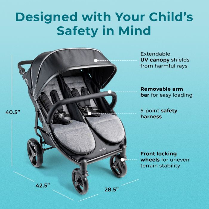 【当店限定販売】 Roadster Duo Side by Side Double Stroller 小物