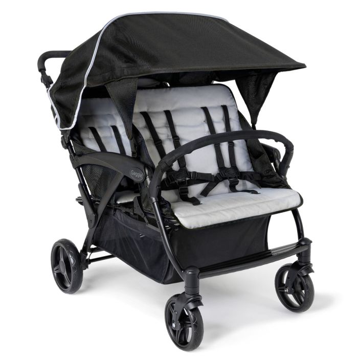 Gaggle Odyssey Quad 4 Passenger Stroller, Black
