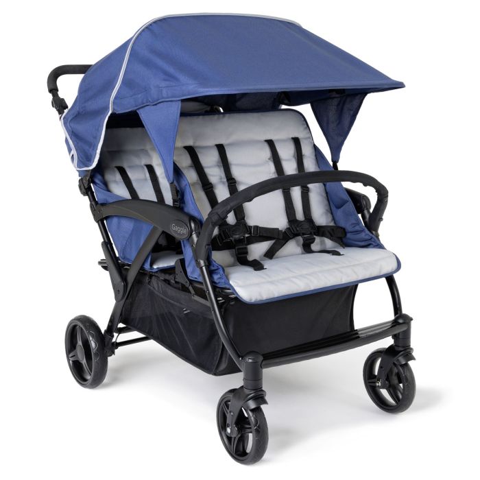 Gaggle Odyssey Quad 4 Passenger Stroller, Blue
