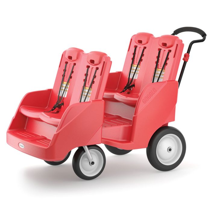 Gaggle Parade 4 Quad 4 Seat Buggy, Red